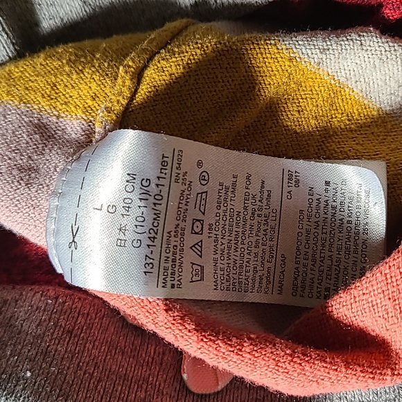 Gap Girl's Knit Warm Leggings Pants Pink Blue Size 10Y - Picture 4 of 4